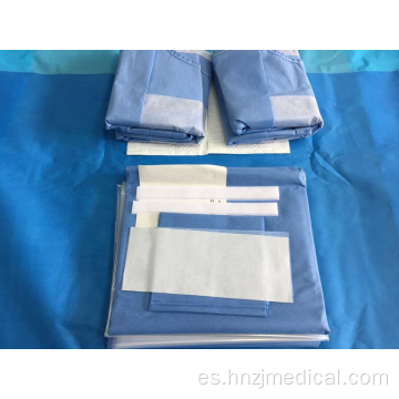 Kit de operación angiográfica desechable